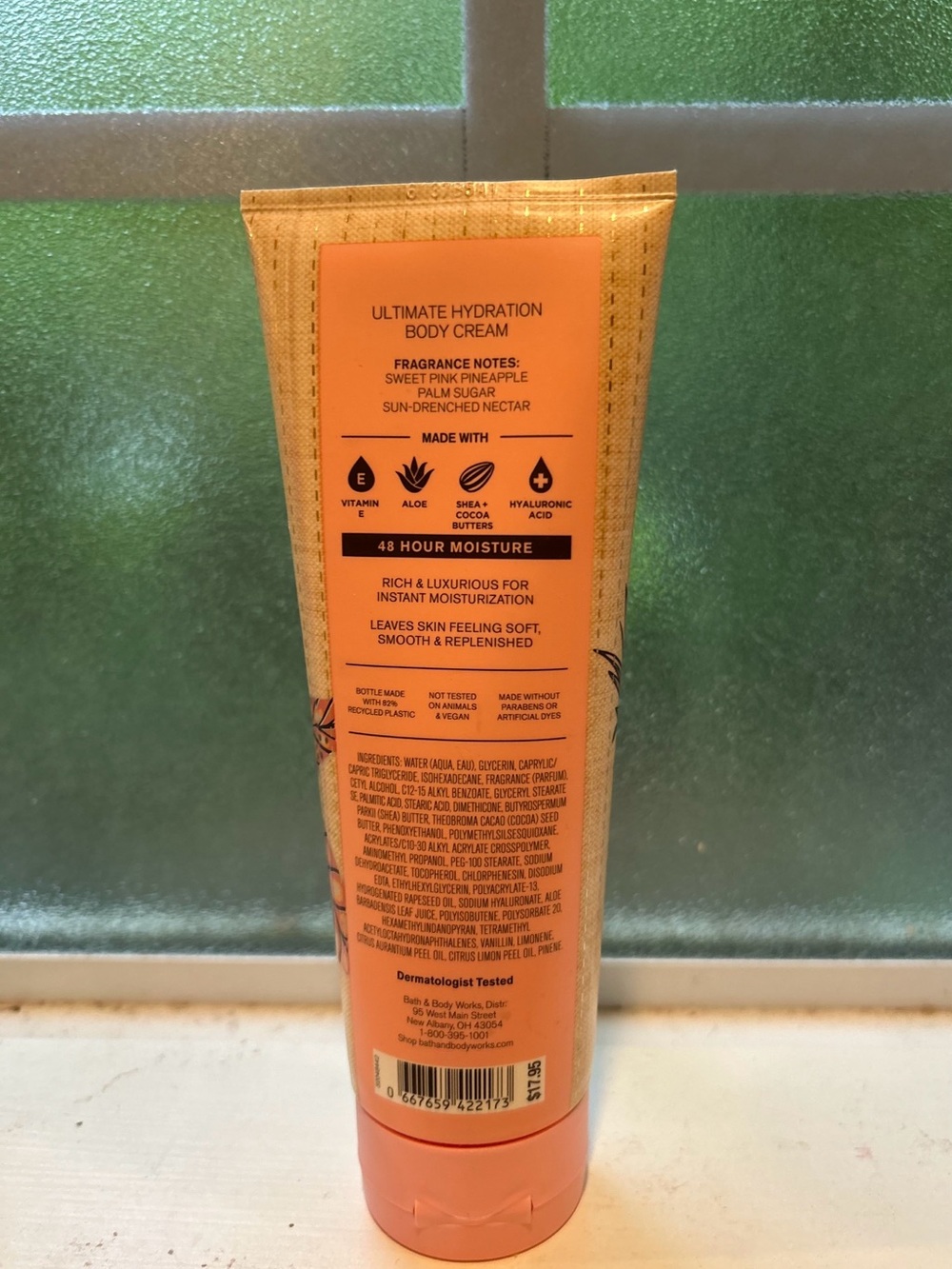 Bath & Body Works Costa Rica Pink Pineapple Sunrise Body Cream - Pink/Gold - Picture 2 of 2